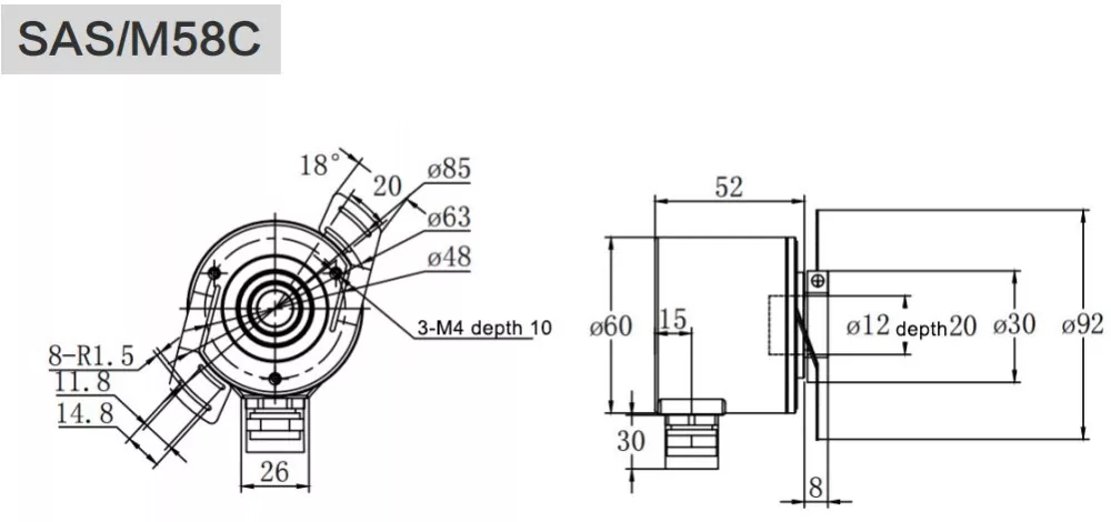 58mm Io Heavy Duty Encoder
